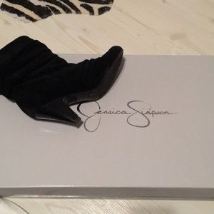 Black Suede Jessica Simpson Booties
